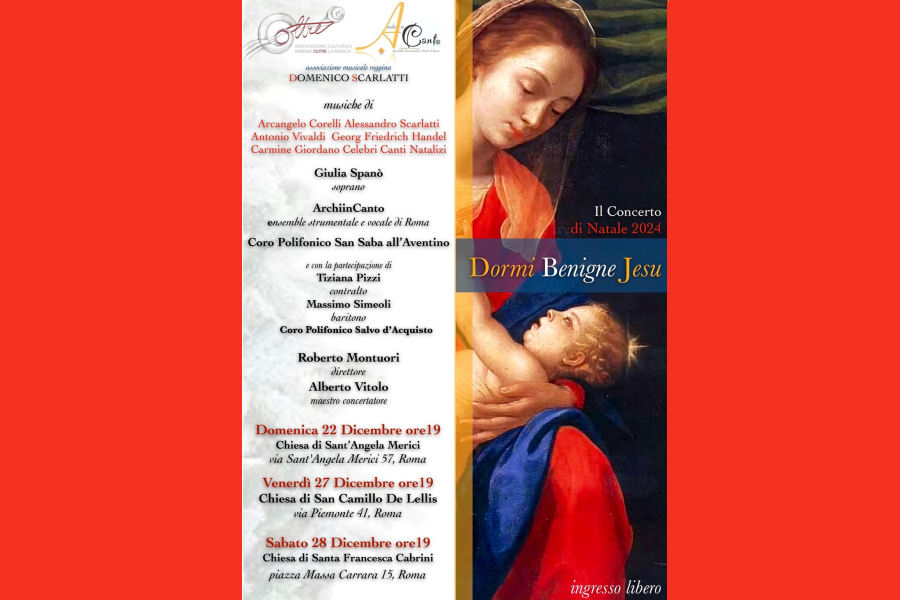 Dormi Benigne Jesu: il Concerto di Natale dell’Ensemble Strumentale e Vocale ArchiInCanto con il Coro Polifonico di S.Saba ed il Coro Polifonico Salvo D’Acquisto